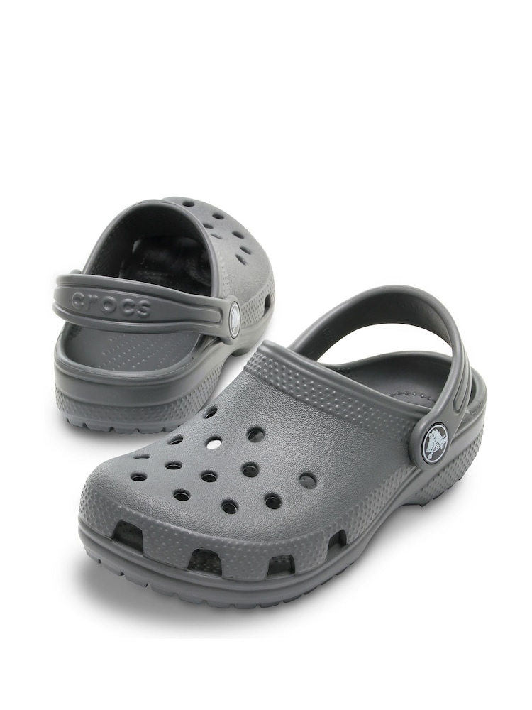 Crocs Grey Classic Toddler Unisex Clogs - Image 4 of 8