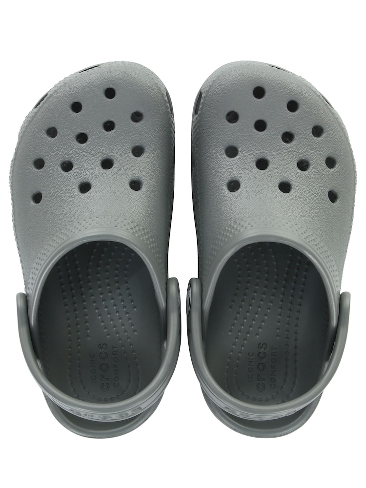 Crocs Grey Classic Toddler Unisex Clogs - Image 6 of 8