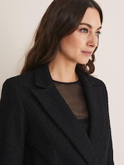 Phase Eight Black Bouclé Auden Co-Ord Blazer - Image 3 of 6