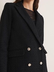 Phase Eight Black Bouclé Auden Co-Ord Blazer - Image 4 of 6