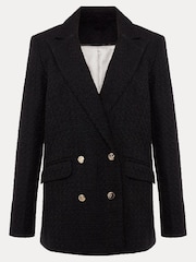 Phase Eight Black Bouclé Auden Co-Ord Blazer - Image 6 of 6