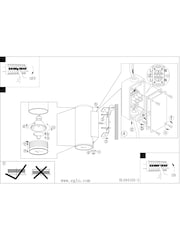 Eglo Grey Riga 2Light LED UpDown Exterior Outdoor Wall Light - Image 5 of 5