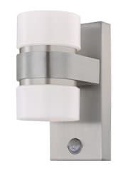 Eglo Silver Atollari LED 2Light Silver Exterior Outdoor Wall Light - Image 2 of 3