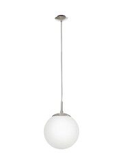 Eglo White Rondo 200 Opal & Nickel Matt Single Ceiling Light Pendant - Image 2 of 3