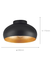 Eglo Black/Gold Mogano 2 D280cm Ceiling Light - Image 3 of 3