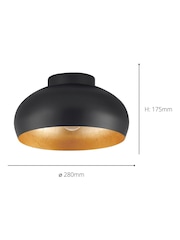 Eglo Black/Gold Mogano 2 D280cm Ceiling Light - Image 4 of 5