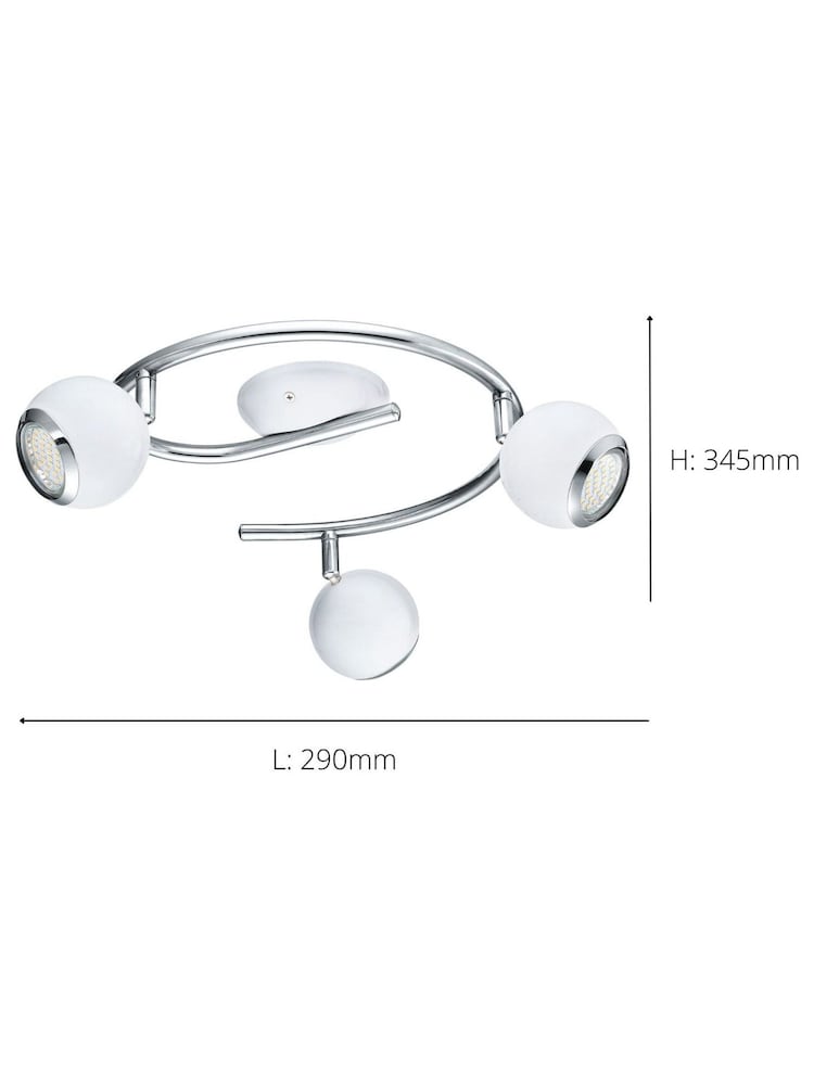 Eglo White Bimeda LED and Chrome Ceiling Light - Image 3 of 3