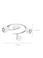 Eglo White Bimeda LED and Chrome Ceiling Light - Image 4 of 5