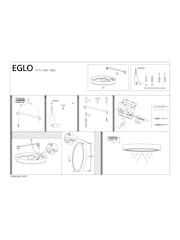 Eglo White Bimeda LED and Chrome Ceiling Light - Image 5 of 5