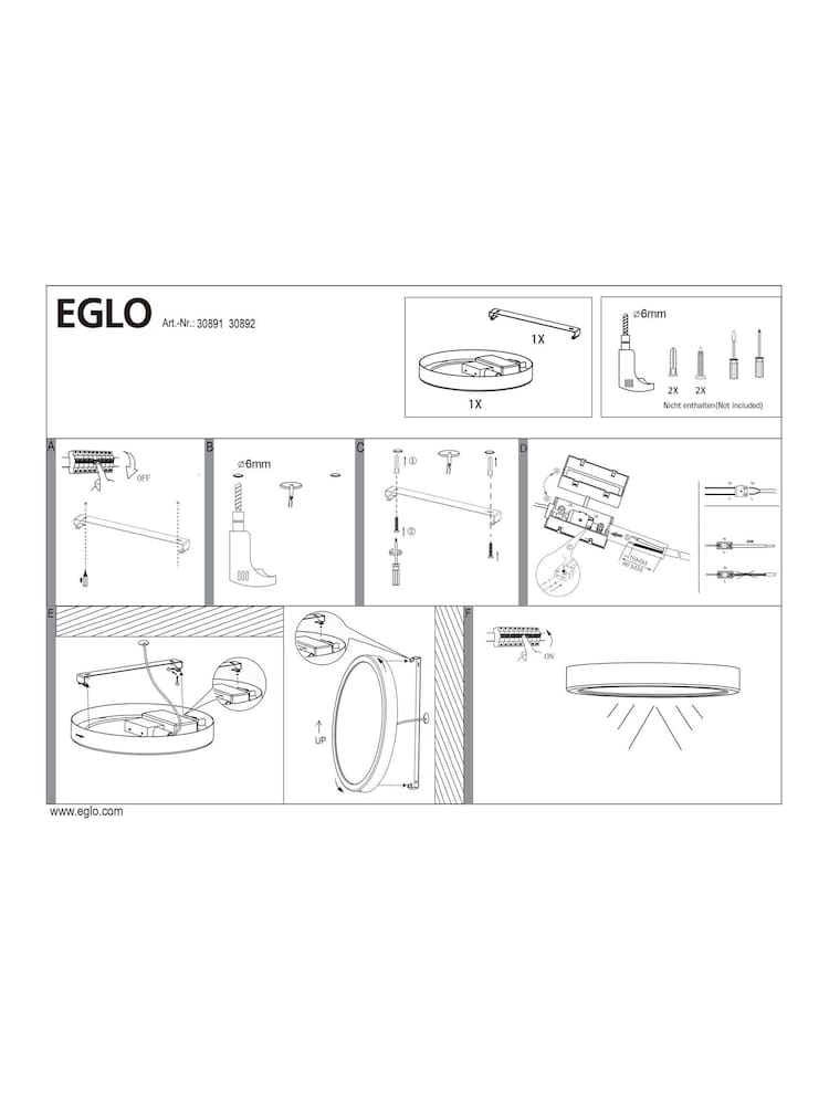 Eglo White Bimeda LED and Chrome Ceiling Light - Image 5 of 5
