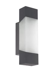 Eglo Grey Gorzano LED Glass Exterior Outdoor Wall Light - Image 2 of 3