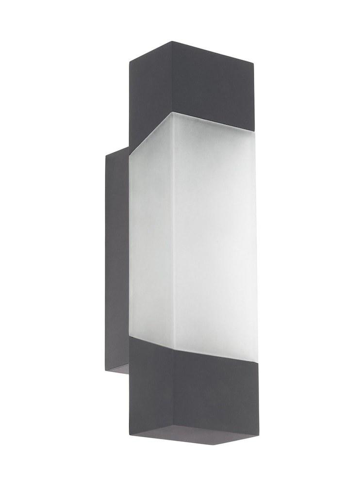 Eglo Grey Gorzano LED Glass Exterior Outdoor Wall Light - Image 2 of 3 Eglo Grey Gorzano LED Glass Exterior Outdoor Wall Light - Image 2 of 3