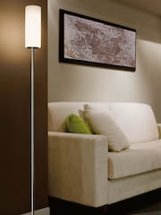 Eglo White Troy 3 Nickel and Matte Floor Lamp - Image 2 of 5