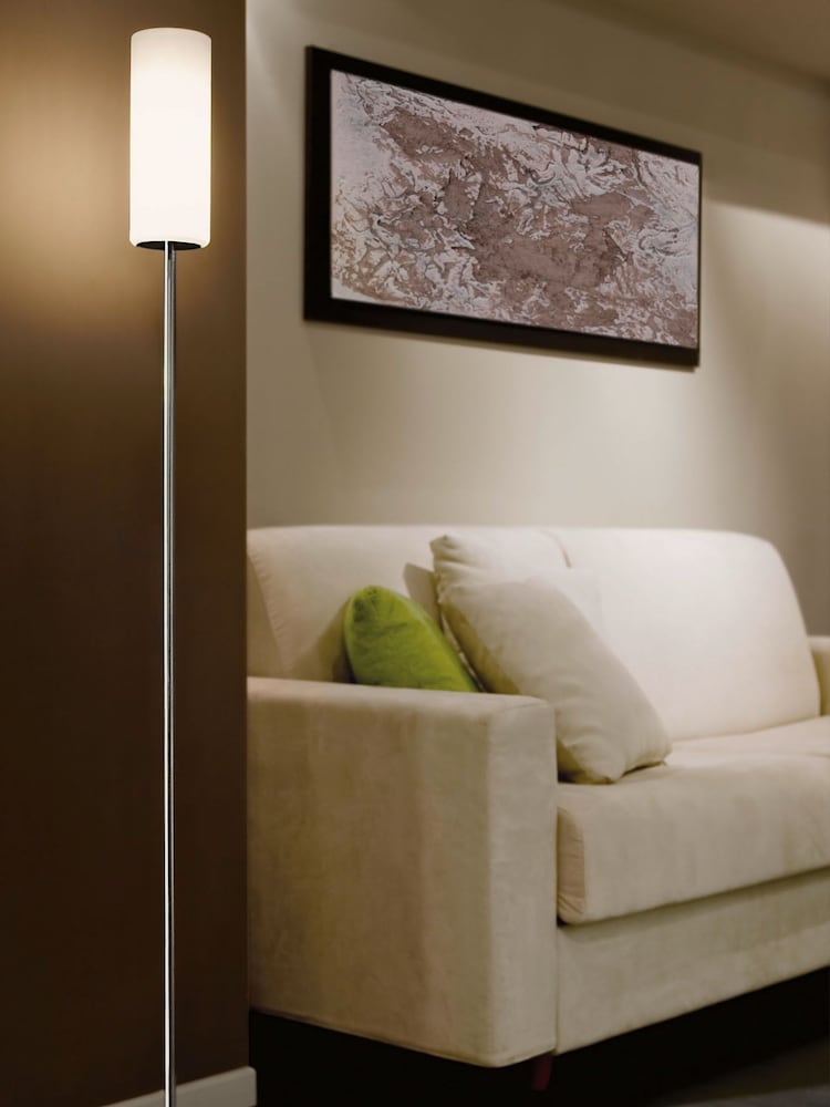 Eglo White Troy 3 Nickel and Matte Floor Lamp - Image 2 of 5 Eglo White Troy 3 Nickel and Matte Floor Lamp - Image 2 of 5