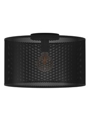 Eglo Black Manby Mesh Drum Ceiling Light - Image 2 of 3