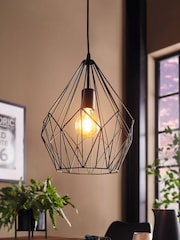 Eglo Black Carlton Wired Ceiling Light Pendant - Image 2 of 4