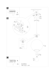 Eglo Black Ariscani Smoked Glass Single Pendant - Image 5 of 5