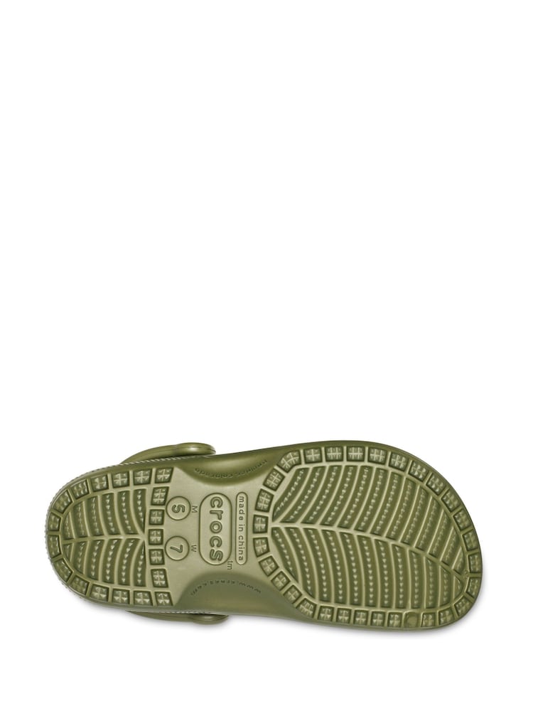 Зеленый хаки - Crocs классические сабо для взрослых - Изображение 2 из 9