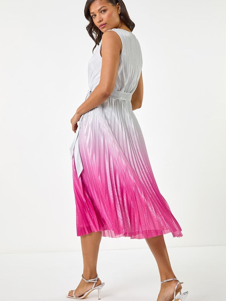 pink ombre midi dress Lauryn Midi Dress
