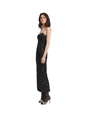 Bardot Black Infinite Sequin Maxi Dress - Image 5 of 5