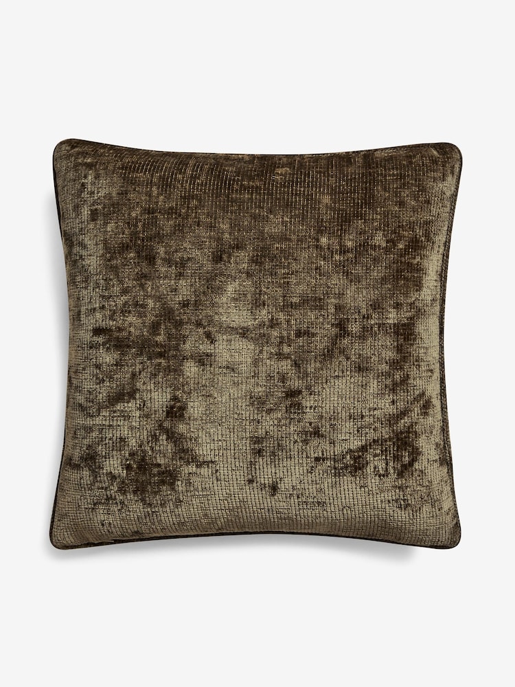 Green Square Camilla Chenille Cushion - Image 5 of 5 Green Square Camilla Chenille Cushion - Image 5 of 5