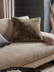 Green 59 x 59cm Camilla Chenille Cushion - Image 1 of 5