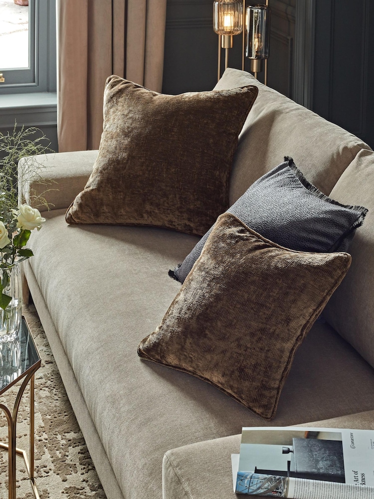 Green 59 x 59cm Camilla Chenille Cushion - Image 2 of 5
