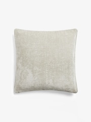 Light Natural 59 x 59cm Camilla Chenille Cushion - Image 4 of 5