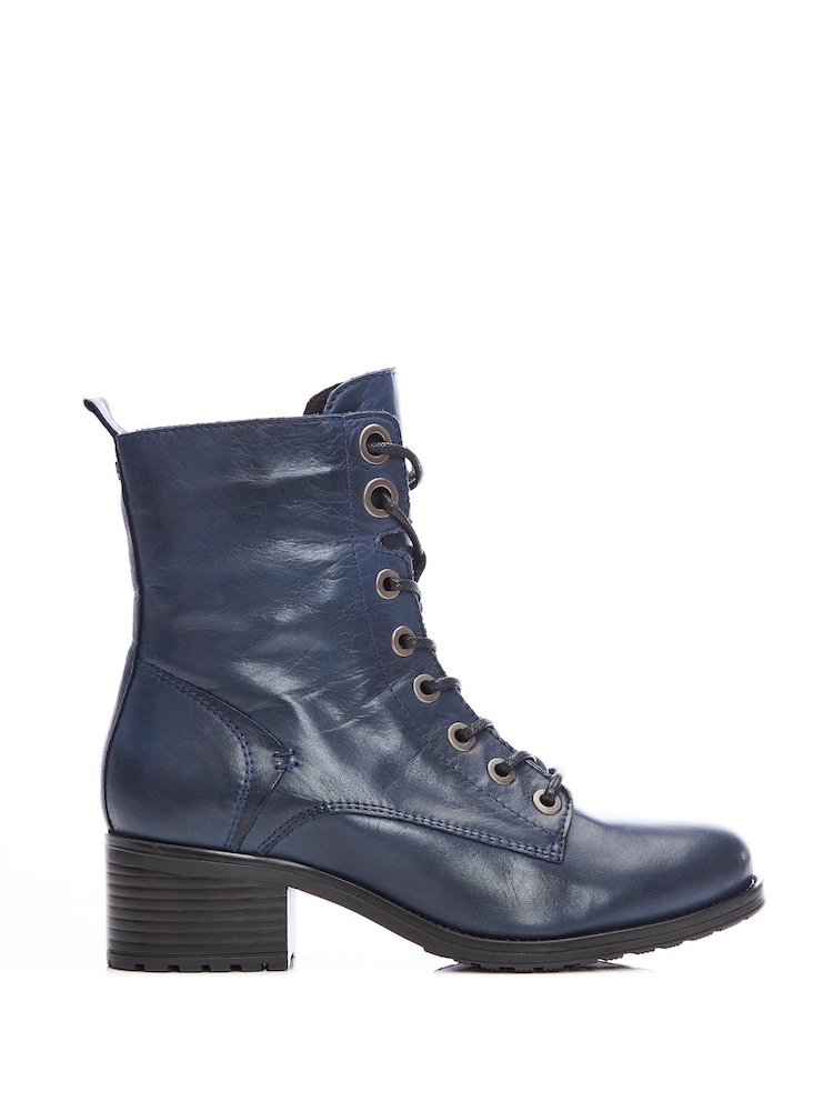 Moda in Pelle BEZZIE LACE UP LEATHER ANKLE BOOT - Image 1 of 4