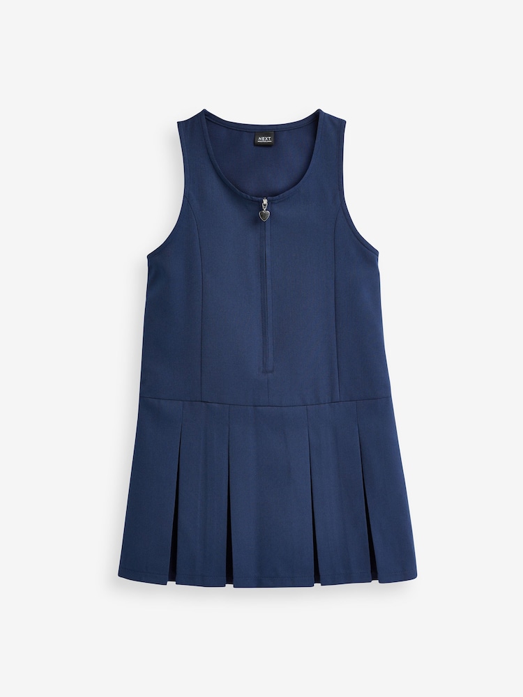 Royal Blue Regular Fit Zip Front School Pinafore (3-14yrs) - Image 6 of 6 Royal Blue Regular Fit Zip Front School Pinafore (3-14yrs) - Image 6 of 6