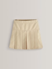 Neutral Stone Regular Waist Pleated School Skirts 2 Pack (3-16yrs) - Image 2 of 4