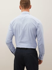 Blue/Grey Slim Fit Single Cuff Single Cuff Shirt And Tie Pack - Image 2 of 5