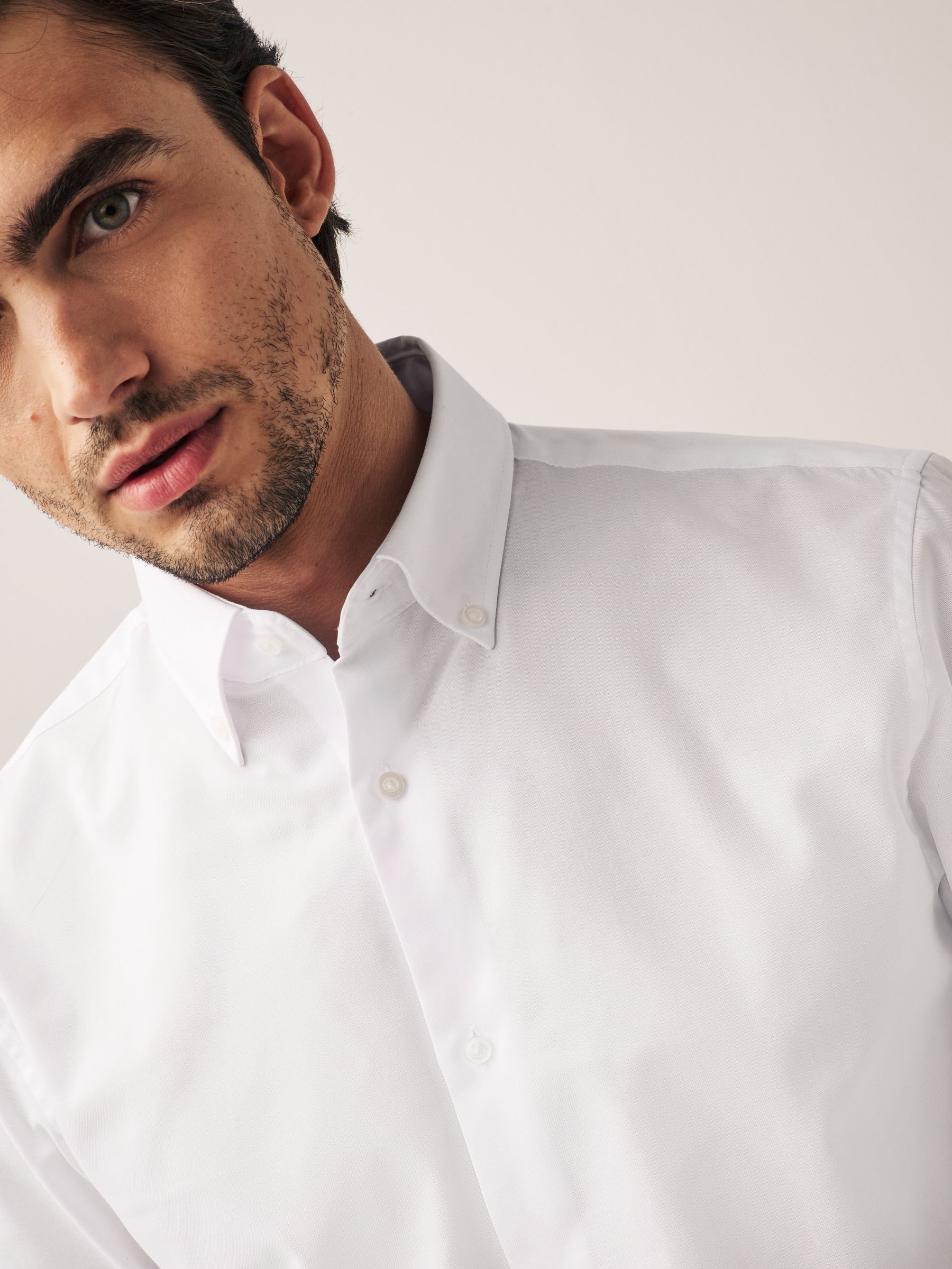 Buy White Regular Fit Double Cuff Easy Care Oxford Shirt Buy White Regular Fit Double Cuff Easy Care Oxford Shirt