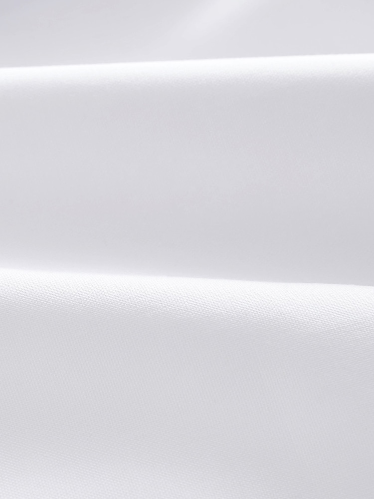 White Regular Fit Double Cuff Easy Care Oxford Shirt - Image 7 of 7