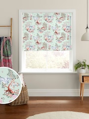Cath Kidston Mint Magical Kingdom Made to Measure Roman 100% Cotton Blinds - Image 1 of 6