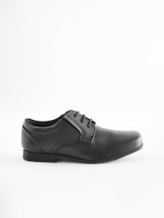 Schwarz - Schnürschuhe aus Leder für die Schule - Bild 3 von 6