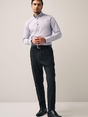 Grey Herringbone Motionflex Shirt - Image 2 of 7