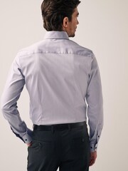Grey Herringbone Motionflex Shirt - Image 3 of 7