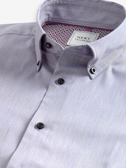 Grey Herringbone Motionflex Shirt - Image 6 of 7