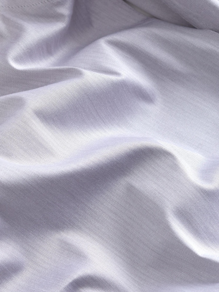Grey Herringbone Motionflex Shirt - Image 7 of 7