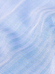 White Blue Button Regular Fit Heritage Formal Shirt - Image 8 of 8