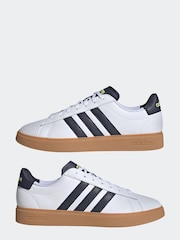 adidas White/Black Sportswear Grand Court Cloudfoam Comfort Trainers - Image 3 of 7