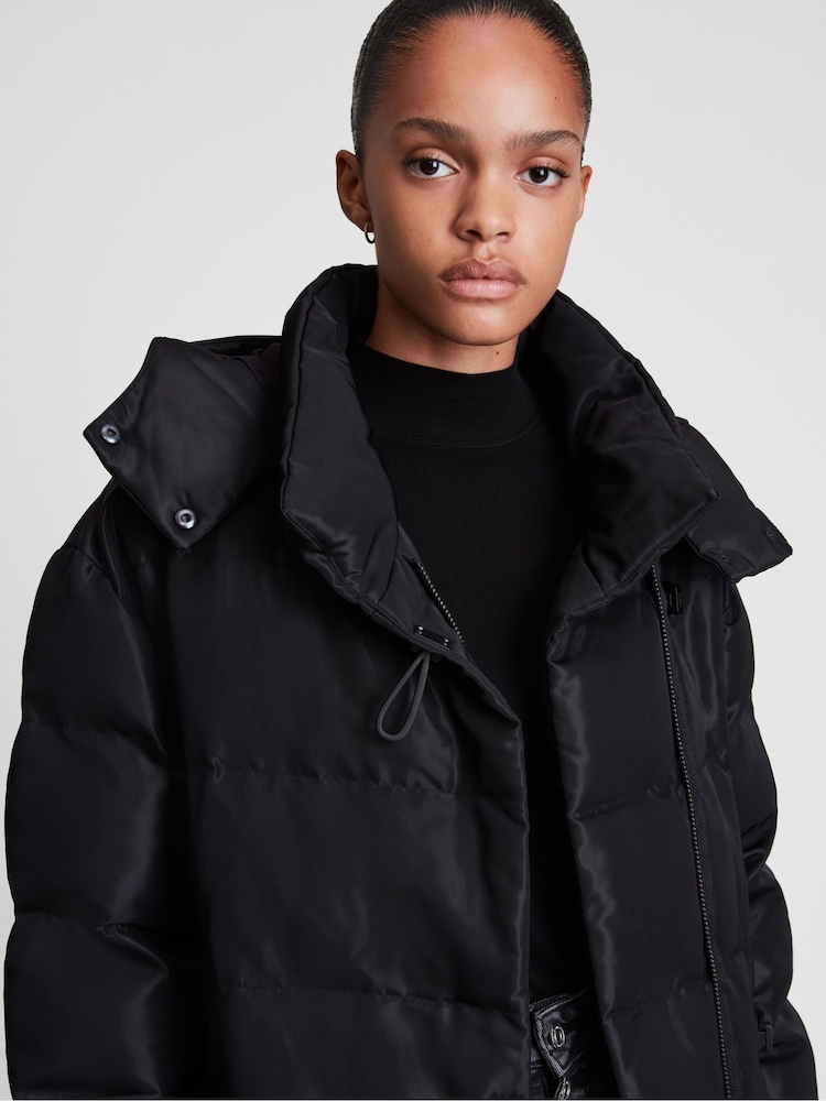 Buy AllSaints Black Allana Puffer Coat from Next USA