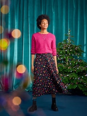 Seasalt Cornwall Black Heatherbank Skirt - Image 1 of 4