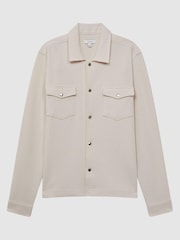 Reiss Ivory Cofax Cotton Twin Pocket Overshirt - Image 2 of 7