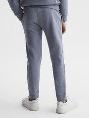 Reiss Ashley Blue Toby Junior Garment Dyed Logo Joggers - Image 5 of 6