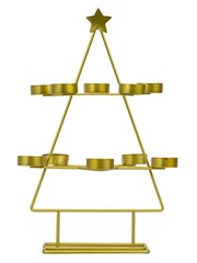 Gallery Home Gold Gold Xmas Tree Tealight Holder x10 - Image 3 of 3