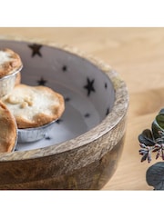 Gallery Home White Starry Shallow Bowl - Image 2 of 3
