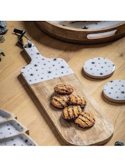 Gallery Home White Starry Board - Image 1 of 3