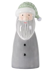 Gallery Home Grey Large Santa Christmas Decoration - Image 1 of 3